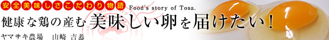 安全美味しさこだわり物語　「健康な鶏の産む美味しい卵を届けたい」［ヤマサキ農場］